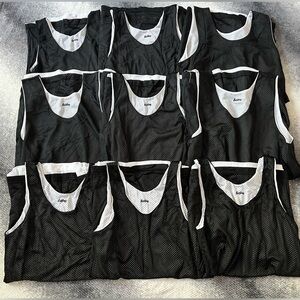 Eastbay Unisex Reversible Black and White Practice Jerseys Small Medium …